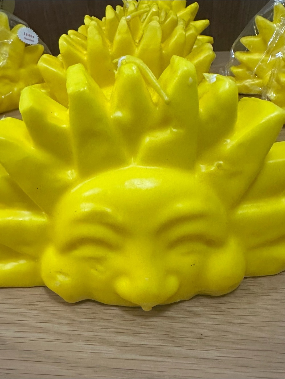 Bright Yellow Sun Candles